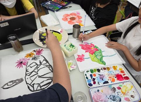 운유초 <소묘, 민화, 수묵담채화>